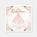 Search for quinceanera napkins Gold foil