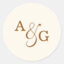 Search for copper monogram stickers Elegant