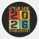 Search for sixth grade stickers Graduation