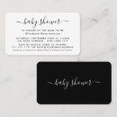 Search for black and white baby shower invitations Elegant