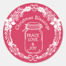 Search for christmas jar stickers Red