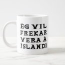 Recherche de l islande tasses Typographie