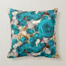 Recherche de rose turquoise coussins Artistique