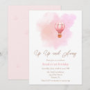 Search for up and away birthday invitations Girl