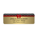 Search for red polka dot return address labels Trendy