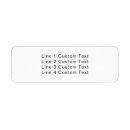 Search for 4 lines return address labels Simple