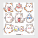 Search for cute cartoon cat stickers Trendy