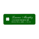 Search for clover return address labels Irish