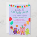 Search for cartoon monsters invitations Party