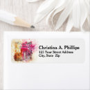 Search for artsy return address labels Vintage