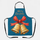 Search for bell christmas aprons Red