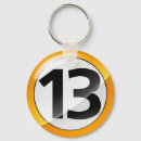 Search for number 13 keychains Numbers