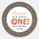 Search for cute doughnut stickers 1st birthday