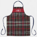 Search for red and black plaid aprons Tartan