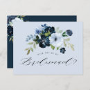 Search for dusty blue bridesmaid cards Watercolor