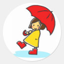 Search for rain umbrella stickers Raindrops