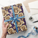 Search for purple and gold wrapping paper Floral