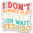 Search for cricket bowler stickers Team