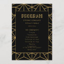 Search for art deco wedding programs Geometric