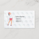 Search for golfer business cards Woman