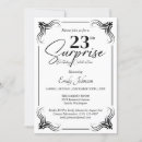 Search for happy anniversary invitations Black and white