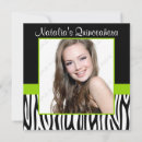 Recherche de lime green birthday invitations Quinceanera