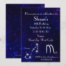 Search for scorpio birthday invitations Blue
