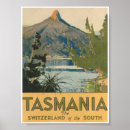 Recherche de tasmania posters Vintage