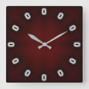 Recherche de rouge foncé horloges Moderne