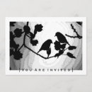 Search for gothic love invitations Black and white