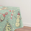 Search for vintage christmas tablecloths Reindeer