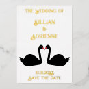 Search for swan save the dates Gothic