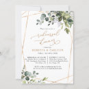 Recherche de greenery répétition dîner invitations Aquarelle