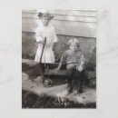 Search for old playing postcards Children