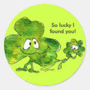 Search for 3 leaf clover stickers Lucky