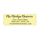 Search for clear return address labels Clean