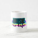 Search for music is life mugs Colourful