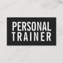 Search for fitness business cards Black and white