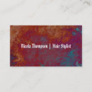 Search for edgy business cards Hair stylist