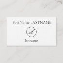 Recherche de innovation cartes visite Innovateur