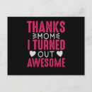 Search for you are awesome postcards Mom