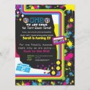 Search for 1980s party invitations Black