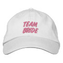 Search for team bride hats Embroidered
