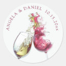 Search for red wine wedding stickers Burgundy