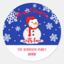 Search for round snowman stickers Simple