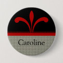 Recherche de rouge foncé badges Fleurs