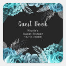 Search for teal blue and silver stickers Elegant