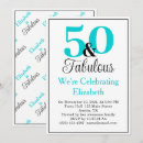 Recherche de turquoise blanc invitations Fête d'anniversaire