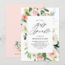 Search for floral baby sprinkle invitations Watercolor flowers