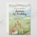Search for africa birthday invitations Giraffe